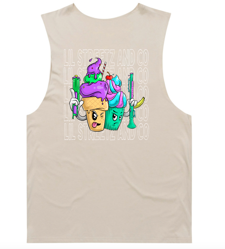 ICE CREAM FIGHT | MENS TANKS